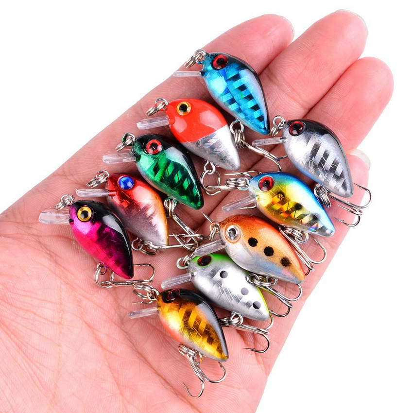 Fishing Equipment Kit - Рыболовная приманка, маленькая мини-качалка гольяна, 3