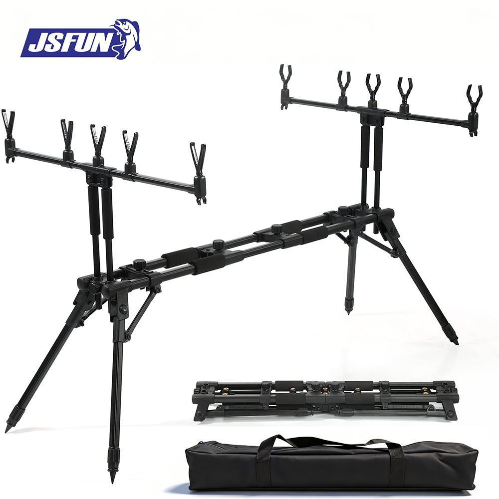 Fishing Rod Pod - JSFUN Регулируемая подставка для 5 удочек