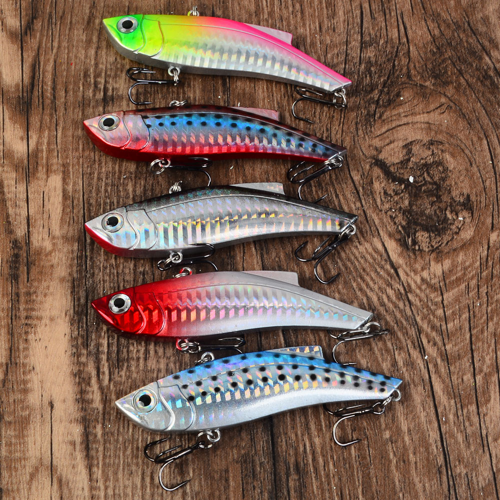 Fishing Equipment Kit - 5 шт. тонущих виброхвостов-воблеров, искусственная жесткая