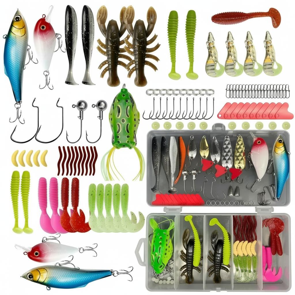 Fishing Equipment Kit - Набор из 133 предметов: премиум-снасти для