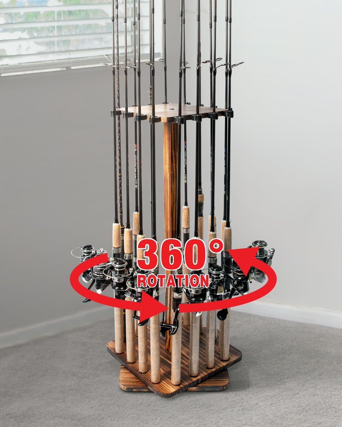 Fishing Rod Pod - Держатели для удочек для гаража, вращающаяся